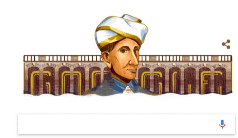 谷歌涂鸦荣誉M Visesvaraya，印度工程父亲